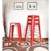 AmeriHome Metal Bar Stool Set, 30-Inch, Red, Set of 4