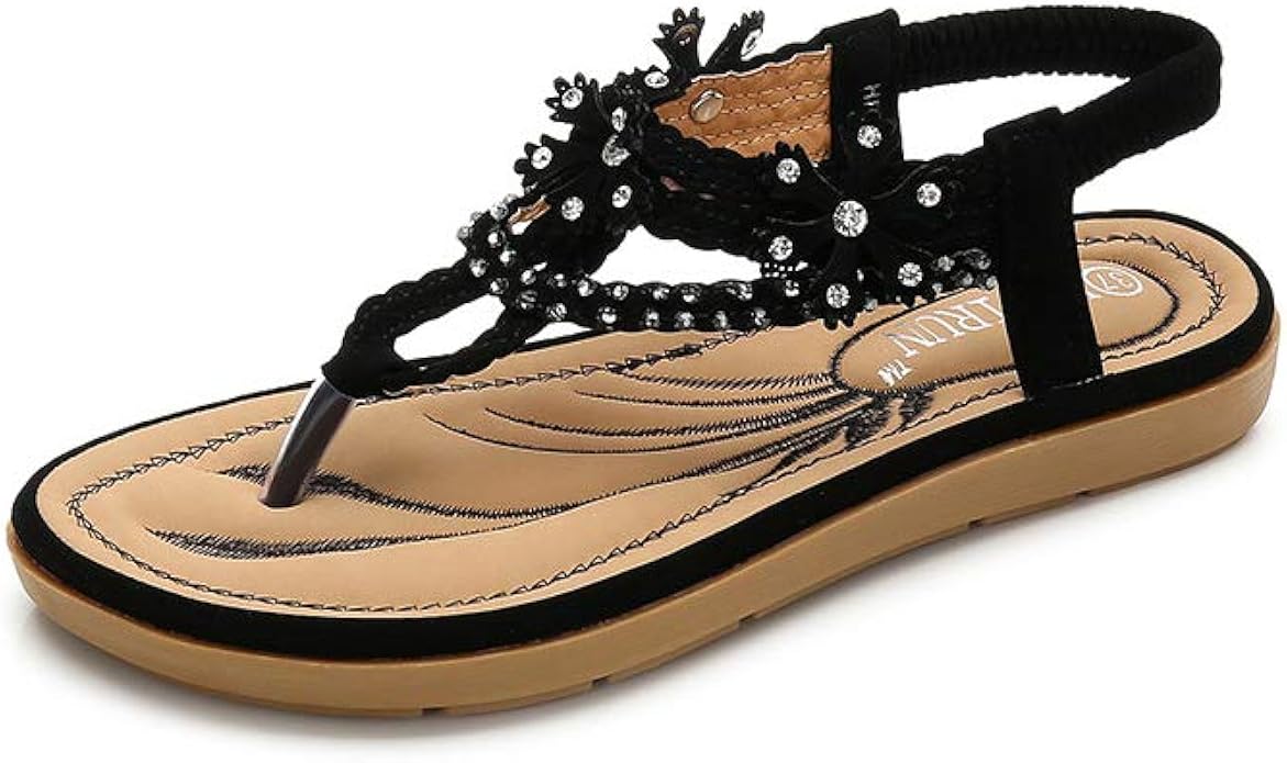 Women Summer Flat Sandals Comfy Elegant Platform Shoes, DOTBUY Bohemia