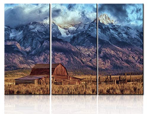 Barn Pictures For Walls Grand Teton Wall Art Country Decor Cabin