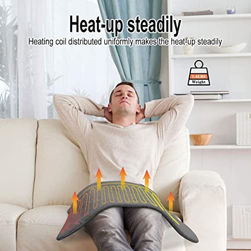 Weighted Heating Pad, XL King Size Electric Hot Heated Pad for Back
