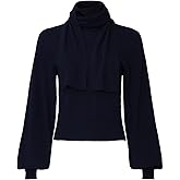 SEE BY Chloé Women's Blue Knit Bow Sweater