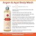 Spa Destinations Gift Set Clean Scent Argan & Acai Body Wash and Tropical Scent Argan & Acai Body Lotion 16 ounce 2 piece set