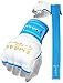 EMRAH Pro Training Ladies Boxing Inner Gloves Hand Wraps MMA Wraps Mitts (Medium, White/Blue)