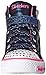 Skechers Kids Twinkle Toes Shuffles Heart and Sole Light Up Sneaker,Dark Navy,11 M US Little Kid