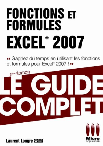 Fonctions et formules Excel 2007 by (Paperback)