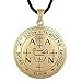Moonlight Mysteries Bronze Sigil of Archangel Zadkiel Talisman Necklace
