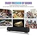 Sound Bar Bluetooth Wired and Wireless Mini Soundbar Surround Sound Home Theater Built-in Subwoofers for TV/PC/Phones/Tablets with Remote Control AUX/TF Card 2 X 5W 16.9 Inchesthumb 2