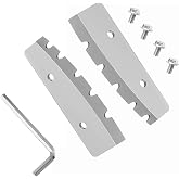 2PCS Ice Auger Blades 8 Inch Replacement - Fits Ice Auger Drill and Cutting Edge Blades for Winter Ice Fishing, Compatible with Eskimo, Ion, Strikemaster, VEVOR, PPOLB, with Bolts and L-Shaped Wrench
