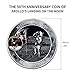 Womdee 2019 New Apollo 11 50th Anniversary Commemorative Coin with Precious Pictures, NASA Humans First Landing, Coin Jewelry Collection Art Gift Souvenir Novelty Coin Set of 2