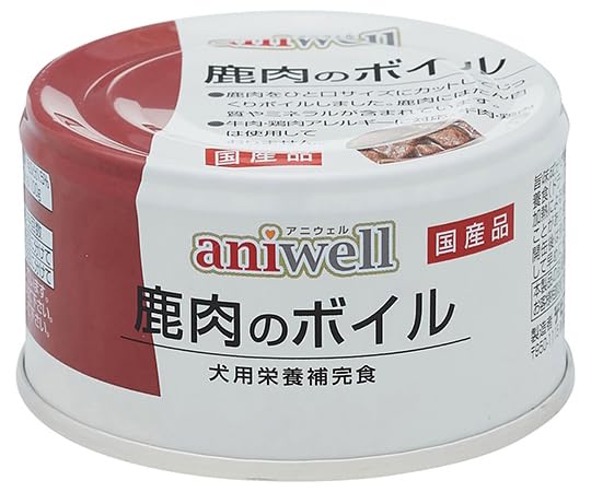 デビフペット アニウェル aniwell 鹿肉のボイル 85g 犬用フード商品画像