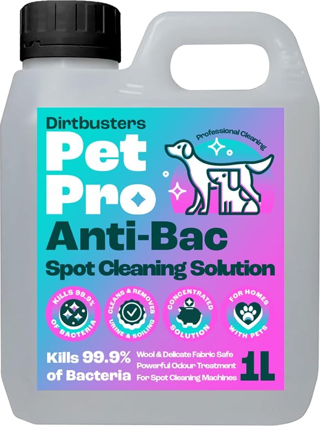 Dirtbusters Anti-Bac Spot Cleaning Solution 1L Kills 99.9% Bacteria