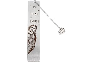PATCHUPS Peeking Jesus is That Smut? Bookmark (Metal 1 Piece Silver)