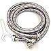 Washing Machine Hoses (10FT) - OCT Connect for Easy & Secure Tightening - Universal Fit to All Wash Machines - (2 Pack) Stainless Steel - Burst Proof Washer Water Supply Line