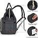 Diaper Bag Backpack with USB Charging Port and Stroller Straps, Maternity Nappy Bag with Insulated Feeding Bottle Pockets & Changing Pad Pocket, Waterproof Travel Backpack (Dark Grey)