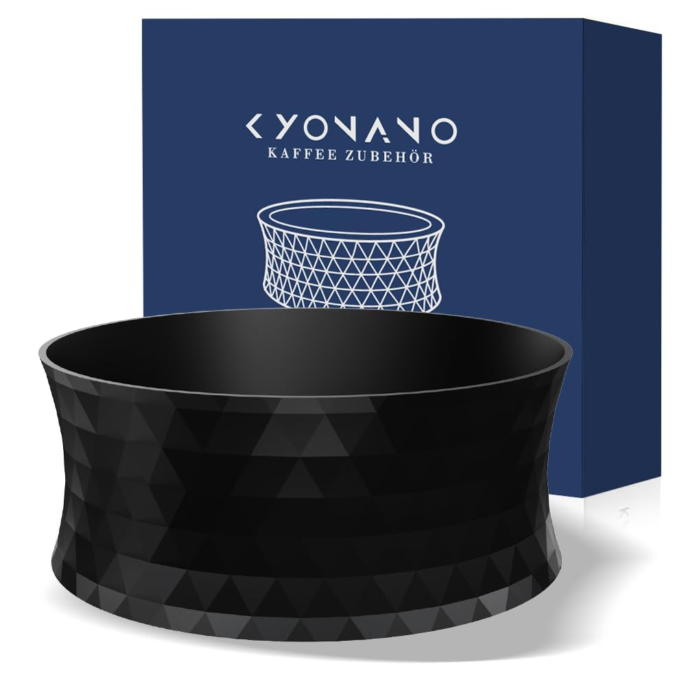 KYONANO 58 mm Coffee Dosing Ring Dosing Funnel Portafilter Coffee Dosing Ring Espresso Magnetic Funnel Replacement Parts for 58 mm Portafilter Machine Compatible with Rancilio Silvia, Bezzera BZ10