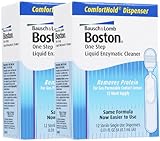 Bausch & Lomb Boston One Step Liquid Enzymatic Cleaner-12 ct, 2 pack