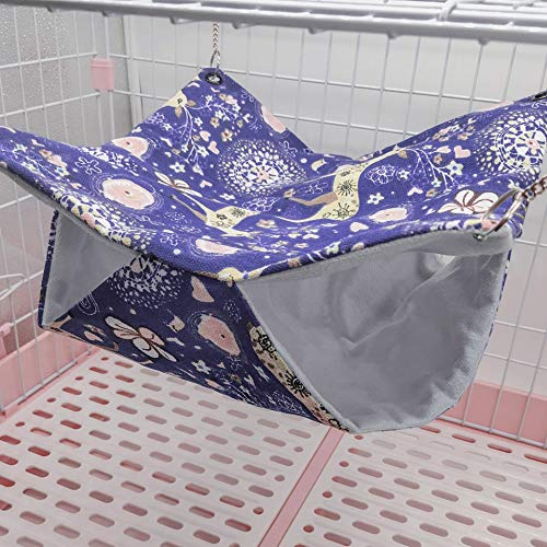 RAYFARMO Ferret Rat Hammock Bed, Ferret Guinea Pig Toys and Cage Accessories for Small Animal Pet
