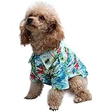 EXPAWLORER Hawaiian Pet Dog Polo T Shirts Cute for Small to Medium Puppy Cats Cool Summer Custom Vest