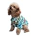 EXPAWLORER Dog Hawaiian Shirt - Dog Summer Clothes, Breathable Dog Cotton Polo T-Shirts with Floral and Sea Island Pattern,Puppy Outfit,Dog Shirt for Small Medium Large Dogs Boy and Girl in Hot Days