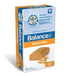 Image of Balance Bar Company Bar, Peanut Butter, 1.76-Ounce (Pack of 15)