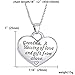MagicW Gift for Grandma Heart Pendant Necklace Grandma A Blessing of Love and Gift from Above Grandma Charm Necklace from Granddaughter