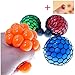 VANKER 1Pc Stress Relief Squeezing Soft Rubber Vent Grape Ball Hand Wrist Toy Random Color