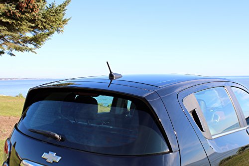MADE IN USA - 2011-2014 Chrysler 200 - 4" SHORT Custom Black Aluminum Antenna
