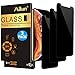 Ailun Privacy Screen Protector Compatible with iPhone 11 Pro/X/Xs 5.8 Inch 3Pack Anti Spy Private Case Friendly,Tempered Glass [Black]