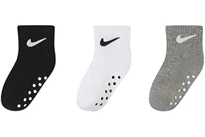 Nike Baby Swoosh Ankle Gripper Socks 3-Pairs