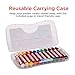 Faber-Castell Blendable Oil Pastels in Durable Storage Case- 12 Vibrant Colors - Non-Toxic Pastels for Kids (FC124012)
