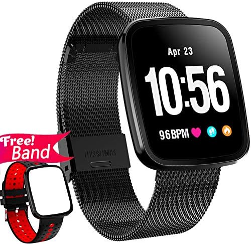 1.54" Smartwatch Sport Fitness Tracker for Women Men with Blood Pressure Heart Rate Monitor Kid Health Monitor Activity Tracker Watch Pedometer Calorie BT Call SMS Camera Music Holiday Bithday Gifts