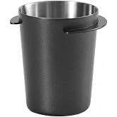 Kodrily Coffee Dosing Cup 51mm, Stainless Steel Espresso Dosing Cup, Black Coffee Powder Feeder Part Replacement for Espresso Coffee Machine with 51mm Portafilter, 1Pcs