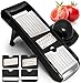 Fullstar Adjustable Mandoline Slicer - Stainless Steel Vegetable Cutter, Cheese Grater & Julienne Vegetable Slicer - Compact, Veggie Slicer Kitchen Gadget Slicer Dicer