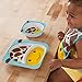 Skip Hop Baby Zoo Little Kid and Toddler Melamine Feeding Bowl, Multi Jules Giraffe