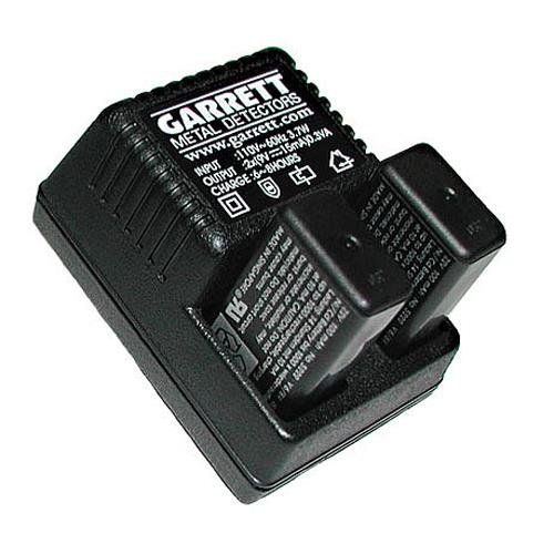 Garrett Recharger Kit for Garrett SuperWand and THD - 2 NiMH Batteries and 220 Volt 1612100