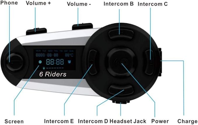 6 riders interphone manuel francais Outlet