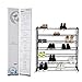 Blissun 7 Tiers Shoe Rack, 35 Pair Shoe Shelf Storage Organizer Cabinet, (Black)