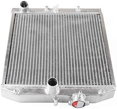 DishKooker Replacement Radiator Silver Color 2 Row JDM Racing Car Radiator for 92-00 H Civic MT EK/DEL SOL EG/INTEGRA DC