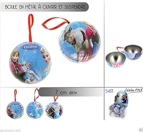 Boule A Ouvrir Frozen Disney Reine Des Neiges Sapin Noel