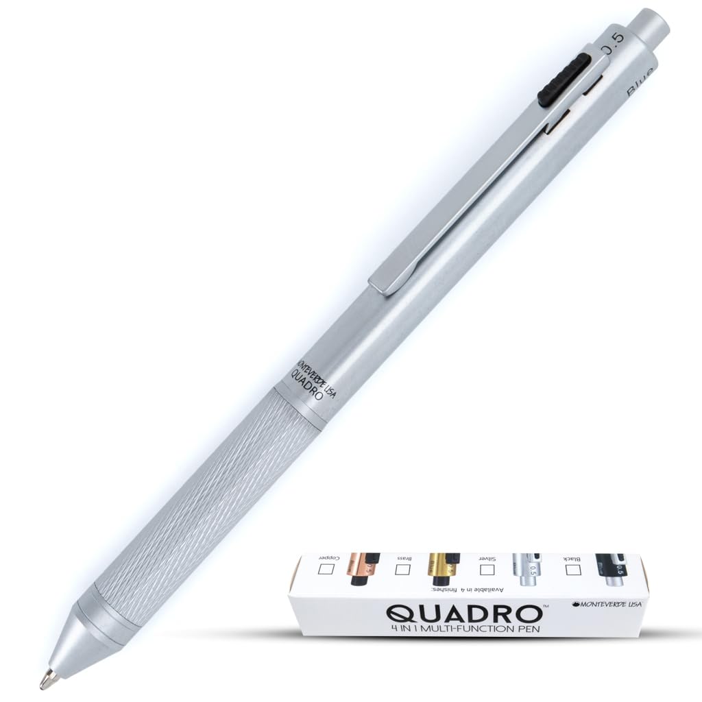 Monteverde "Quadro 4-in-1 Multi-Function Pen - Silver