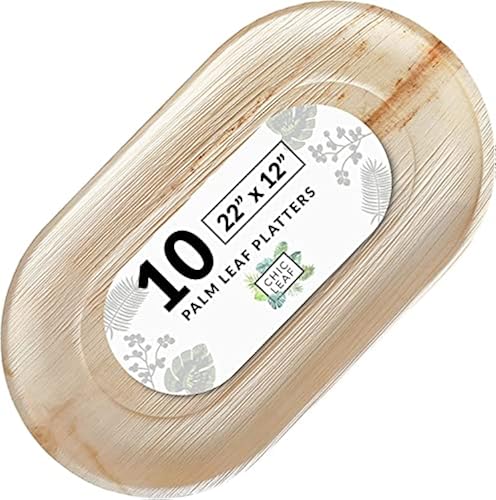 Chic Leaf Disposable Palm Leaf Bamboo Like Extra Large 22