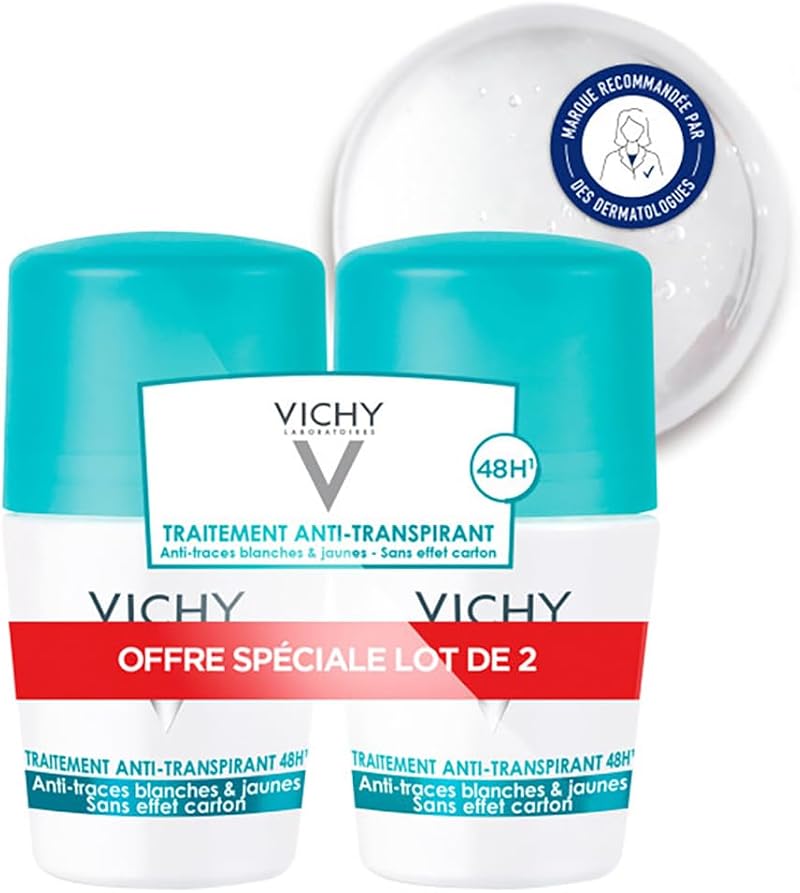 Vichy 48H Anti-Transpirant Spots Deodorant Roll-On Unisex 100ml Skin Care