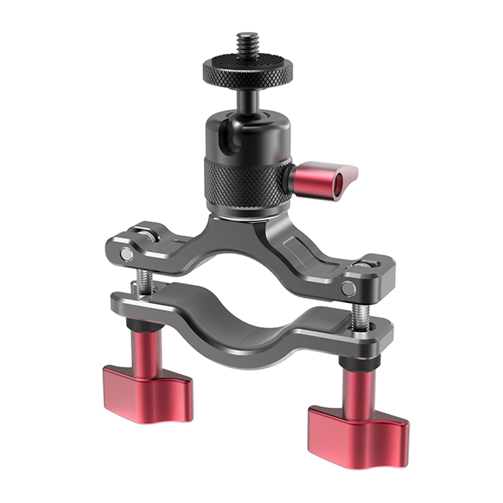 Bike Camera Handlebar Mounts with 1/4" Screw Adapter,360° Rotation Handlebar Bicycle Motorcycle Clamp Mount Bracket for Action Cameras Sport Camera