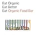 Organic Food Bar - Vegan Bars, Certfied Organic Vegan Protein Bars (Pack of 12, 2.4 oz)