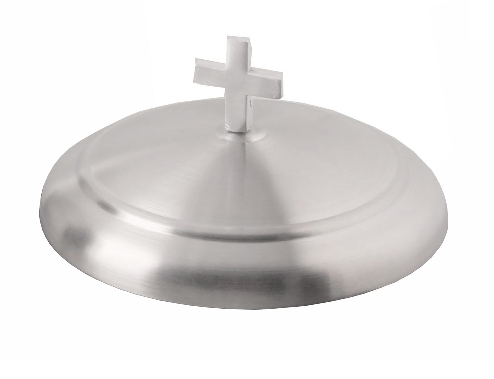Mayur Exports Premium Holy Communion Bread Plate Cover, Stainless Steel Silver Mirror Finish – Church Communion Supplies & Religious Accessories