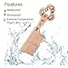 CHUYI Metal Rose Gold Key Shape 16GB USB 2.0 Flash Drive Cool Pen Drive Waterproof Memory Stick Data Storage Funny Thumb Drive U Disk Gift
