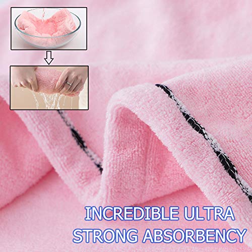 Vinker 3 Pack Hair Towel Wrap, Microfiber Quick Drying Hair Towels