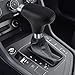 TIROL Leather Hand-Stitched Gear Shift Knob Cover Universal Fit for Automatic Car Black with 4 Adapters