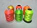 Sinbel Polyester Embroidery Thread 6 Neon Fluorescent Colors 1000Meters/1100Yards Per Spool for Brother Babylock Janome Singer Pfaff Husqvaran Bernina Machines