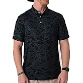 BURLEBO Men’s Performance Polo Shirt – Lightweight, Quick Dry, Moisture Wicking, Four-Way Stretch